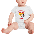 thumbnail image 2 of Future Soccer Player Spain Soccer Fan Cute Baby Rompers Baby Clothes (White, 6-12 Months), 2 of 5