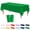 Dark Green, variant on Minzimin 2PCS  Rectangle Disposable Plastic Tablecloths 54 x 108 Inch Party Table Covers