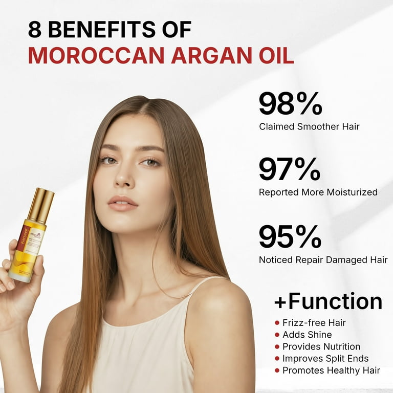 Karseell Moroccan Argan Oil for Hair Healing, Cold Pressed, 50ml