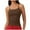 Coffee, variant on Women's Workout Cami Tops Soft Spandex Gym Yoga Camisole Cross Spaghetti Strap Scoop Neck Moisture Wicking Slim Crop Tees (XL, Red)