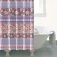 thumbnail image 4 of Waterproof Boho Style Shower Curtain 72x72 Inch Bohemian Colorful Floral Shower Curtains for Bathroom Hotel Home Decor with 12 Hooks, 4 of 5