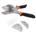 thumbnail image 1 of Angle Miter Shear with 10Pcs Blades Metal Adjustable Bevel Scissors Angular Cutting Tool, 1 of 22