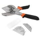 thumbnail image 1 of Ouitble Tijeras De Inglete Ángulo De Corte De 45 Grados A 135 Grados con 10 Cuchillas para Corte De Esquinas Plástico, PVC, PE, Astillas De Madera Decoración De Bricolaje, 1 of 14