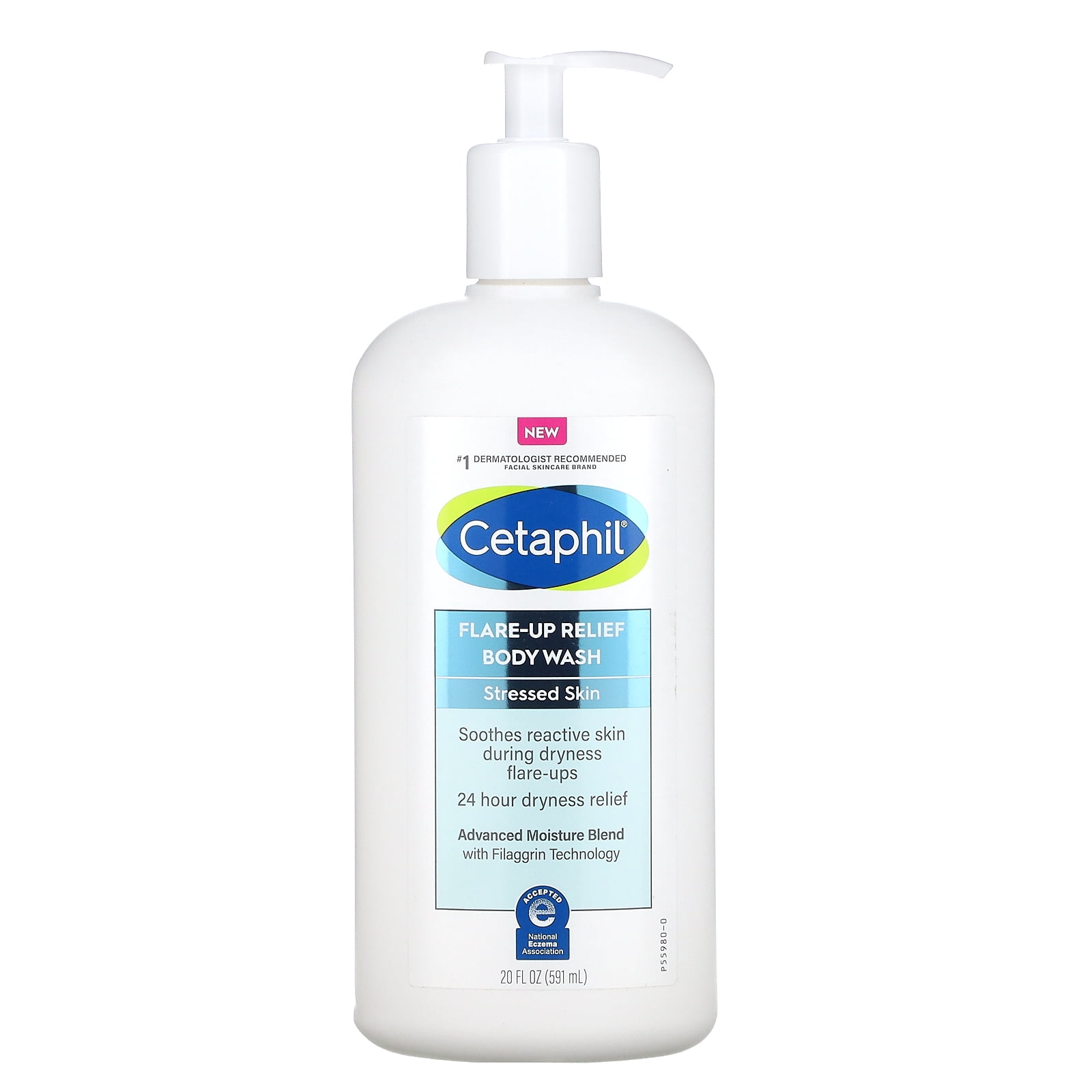 Cetaphil, FlareUp Relief Body Wash, Stressed Skin, 20 fl oz (591 ml