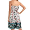 thumbnail image 4 of Dvkptbk Women's Summer Dresses 2024 Mode Boho Floral Robe de Plage Sans Bretelles Maxi Robe Grande Taille Tube Top Longue Jupe Robe de Plage, 4 of 7