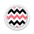 thumbnail image 2 of MightySkins APATAG-Black Pink Chevron Skin Compatible with Apple AirTag Original 4 Pack of Skins - Black Pink Chevron, 2 of 4