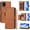 Brown, variant on Wallet Case for BLU View 5 Pro with Zipper Pocket Card Holder Kickstand Wrist Strap Leather Flip Cover Brown