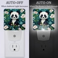 thumbnail image 2 of Panda LED Square Night Light - Small and Bright Square-shaped LED Night Light for Bedroom, Bathroom, and Hallway - Compact Plug-in Nightlight with Auto on/Off Sensor, 2 of 6