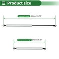 thumbnail image 4 of Unique Bargains 400mm Gas Struts 500N Gas Springs Silver Tone Carbon Steel 2 Pcs RV Car Toolbox Lid Storage Box Cover Cabinet Door Cover, 4 of 7
