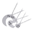 thumbnail image 4 of FELTECHELECTR Collar con colgante de corazón de rompecabezas para mujer, ideal como regalo de graduación (plata)., 4 of 6