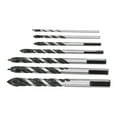 thumbnail image 5 of 7-Piece Double Flute Hole Saw Kit Carbide-Tipped Drill Bit Set for Tile & Glass Rawiri, 5 of 8