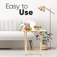 thumbnail image 6 of YounGG 5-Pack TV Tray, Folding Wooden Dinner Table Set with Storage Rack, Natural - Portable and Adjustable Home Furniture for Living Room, Bedroom, and Kitchen, 6 of 10