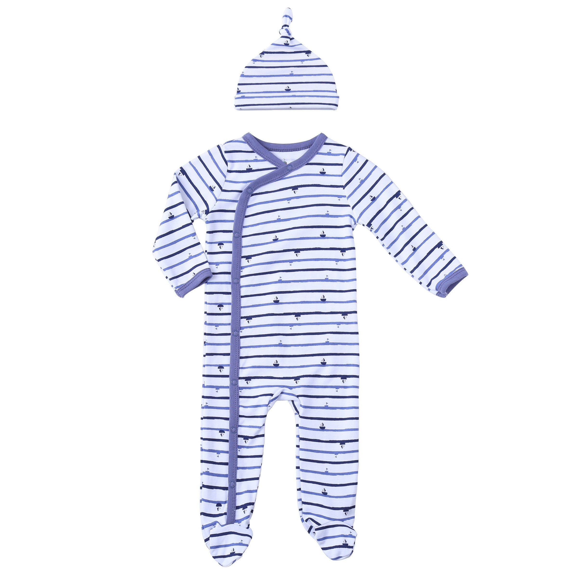 Asher & Olivia Footed Pajamas for Boys Baby Sleepers Side Snap Onesie
