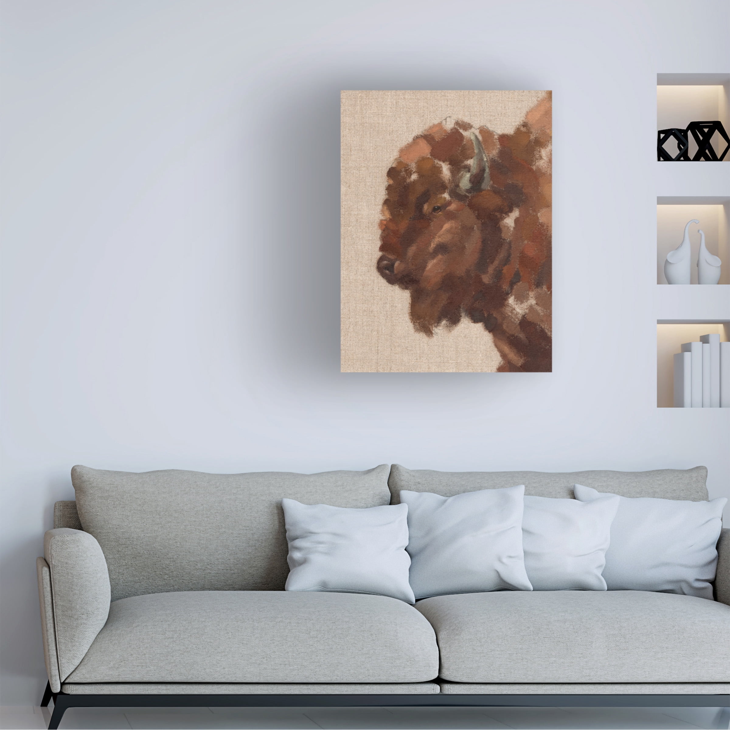 Jacob Green 'Tiled Bison II' Canvas Art