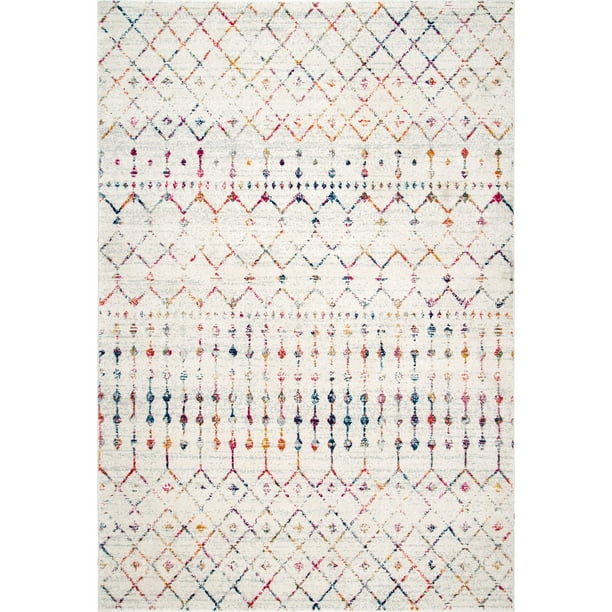 nuLOOM Moroccan Blythe Area Rug, 5' x 7' 5", Light Multi