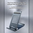 thumbnail image 4 of Bdday Multiple Adjustable Tap Position Portable Metal Aluminum Alloy Tabletop Folding Mobile Phone Flat Shelf With Not Slippery Universal Mobile Phone Flat, 4 of 7