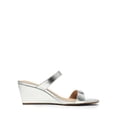 thumbnail image 2 of DREAM PAIRS Sandalias Cuña Mujer Plata Punta Cuadrada Tacón 6 cm, 2 of 6