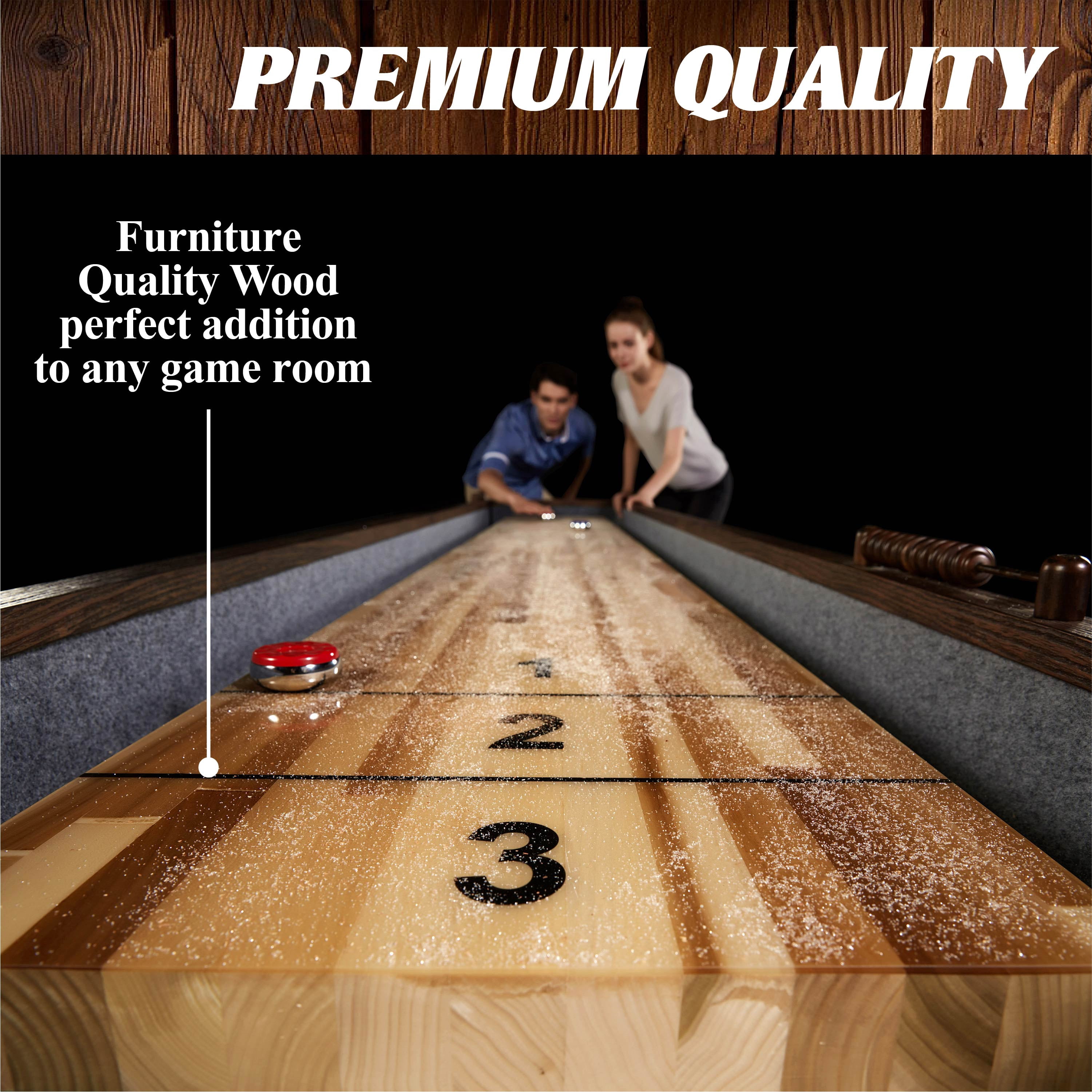 Barrington Webster Collection 12' Shuffleboard Table, Brown/Tan