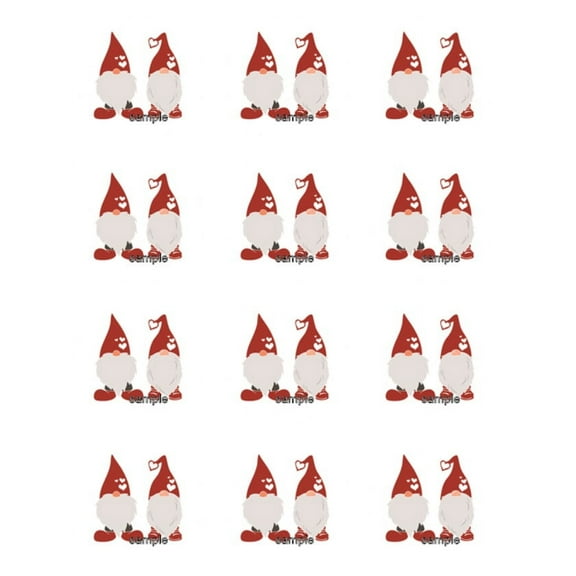 Gnome Image Edible Cupcake Toppers Frosting Sheet