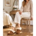 thumbnail image 7 of Litfun Women's Fuzzy Memory Foam Slippers Warm Comfy Winter House Shoes, Buckle Chestnut, Size 9-10, 7 of 7