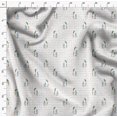thumbnail image 4 of Soimoi Modal Satin Fabric Carrot & Rabbit Dots Print Fabric by Yard 42 Inch Wide, 4 of 5