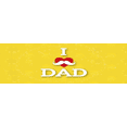 thumbnail image 4 of Yellow Theme Father's Day Banner Heart Design I Love Dad Decorative Mustache Symbol for Family Celebration Indoor Decor Gift, 4 of 8