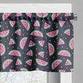 thumbnail image 3 of Ambesonne Watermelon Window Valance, Summer Fruit Slices, 54" X 12", Dark Blue Grey Multicolor, 3 of 5