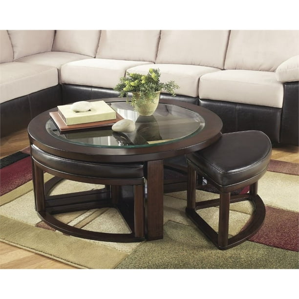 Ashley round 2024 coffee table