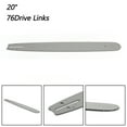 thumbnail image 2 of 20" CHAINSAW GUIDE BAR For 52CC 58CC 62CC 68CC 76 Drive Links 0.325" 0.058 gauge, 2 of 8