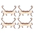 thumbnail image 4 of Juego de 4 soportes para macetas, estante con forma de gato, madera compuesta, creatividad, belleza, soporte para plantas de interior moderno y Simple, 4 of 8