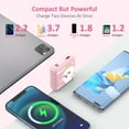 thumbnail image 4 of Yoobao Portable Charger 20W 10000mAh Cute USB-C in & Out Power Bank Fast Charging, PD 3.0+QC 4.0 High-Speed Charging Phone Battery Pack for iPhone 14 13 12Pro Max iPad Samsung - Pink Cat, 4 of 8