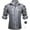 ZH Silver, variant on Mens Shirts Casual Vintage Floral Printed Slim Fit Long Sleeve Button Down Textured Tops Comfy Collared Stretchy Solid Color Trendy Mens Dress Shirts