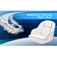 thumbnail image 5 of Boat Seat Captain Bucket Seat,Ergonomic Design,Waterproof Marine Grade Vinyl Boat Captain Chair,Comfortable High-Density Foam,22"Lx21.5"Wx19.5"H, 5 of 9