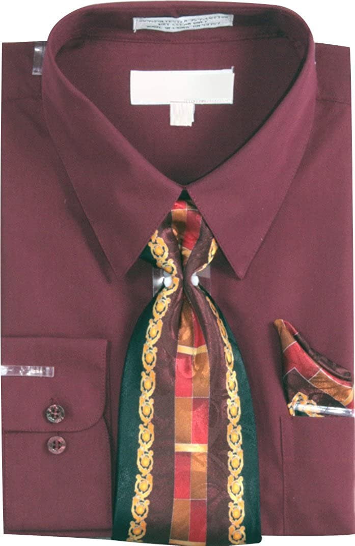 maroon dress shirt with tie