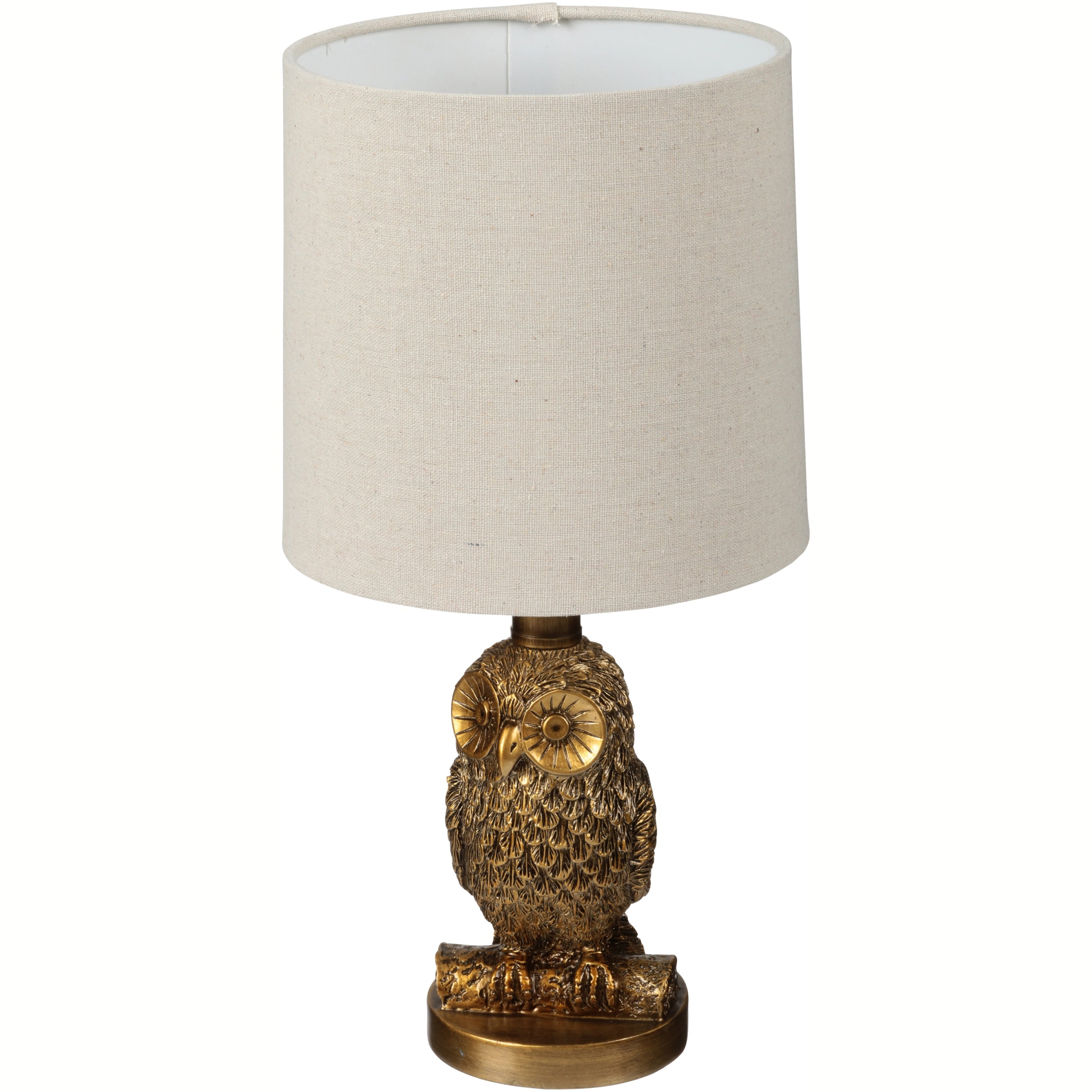 gold owl lamp