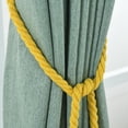 thumbnail image 4 of Labymos 1Pair Curtain Tiebacks Rope Curtain Rope Buckle Holdbacks with Double Ball, 4 of 8