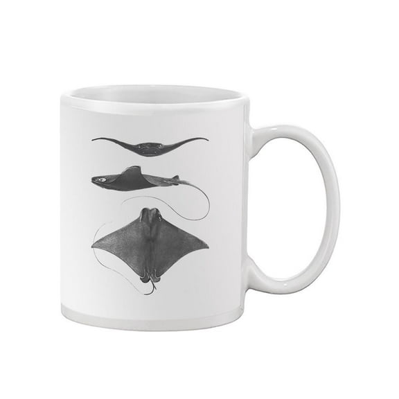Grey-Scale Stingrays. Ii Mug - Studio W Designs,