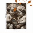 thumbnail image 3 of Cherub Holding Mirror Canvas Print, Wall Art for Living Room Bedroom Office Hallway Hotel, 3 of 8