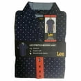 thumbnail image 2 of Lee Men's Short Sleeve Button Down Stretch Woven Shirt, NAVY, M New with box/tags, 2 of 6