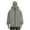 Green Jacket for Men, variant on Men's Full-Coverage Hooded Zip-Up Jacket Face-Concealing Warm Casual Outerwear for Outdoor & Daily Wear Gray S