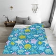 thumbnail image 5 of Cauagu Starfish Pattern Flannel Bed Blankets,Fleece Blanket Comfortable Air Conditioning Blanket for Sofa Bed Travel Couch & Living Room -50"x40", 5 of 8