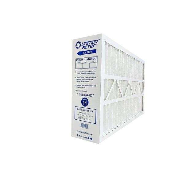 United Filter Compatible M1-1056 16x25x5 MERV 11 Pleated HVAC AC Furnace Air Filters (1 Pack)