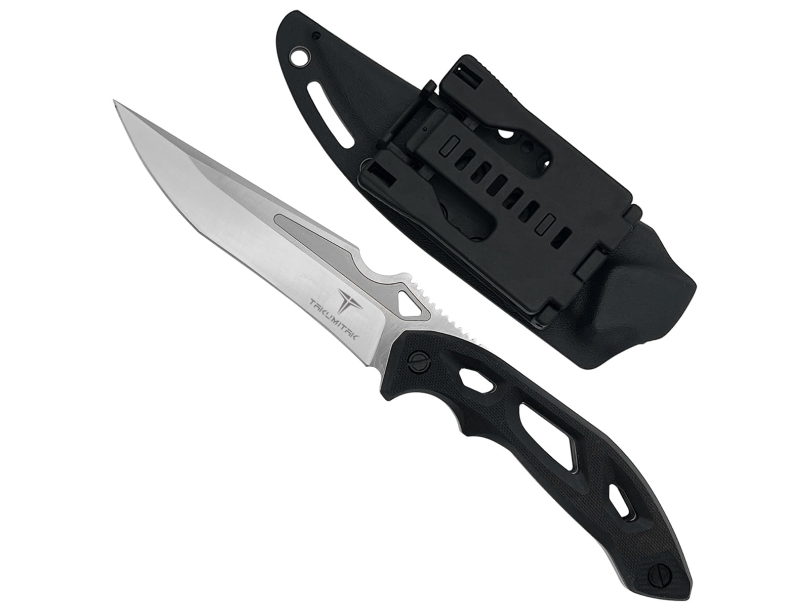 Takumitak Unhinged Fixed Blade Knife, 5in, D2, Drop Point Recurve, G10 Handle, S