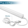 thumbnail image 3 of Barrina 4 ft Super Bright 20W LED Corded Electric ‎Flush Mount Shop Light Fixtures (4 Pack), 3 of 7