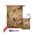 thumbnail image 1 of Breeze Decor 04001 Libellule Drapeau de la Maison d'Impression Verticale Recto-Verso - 28 x 40 Po., 1 of 1