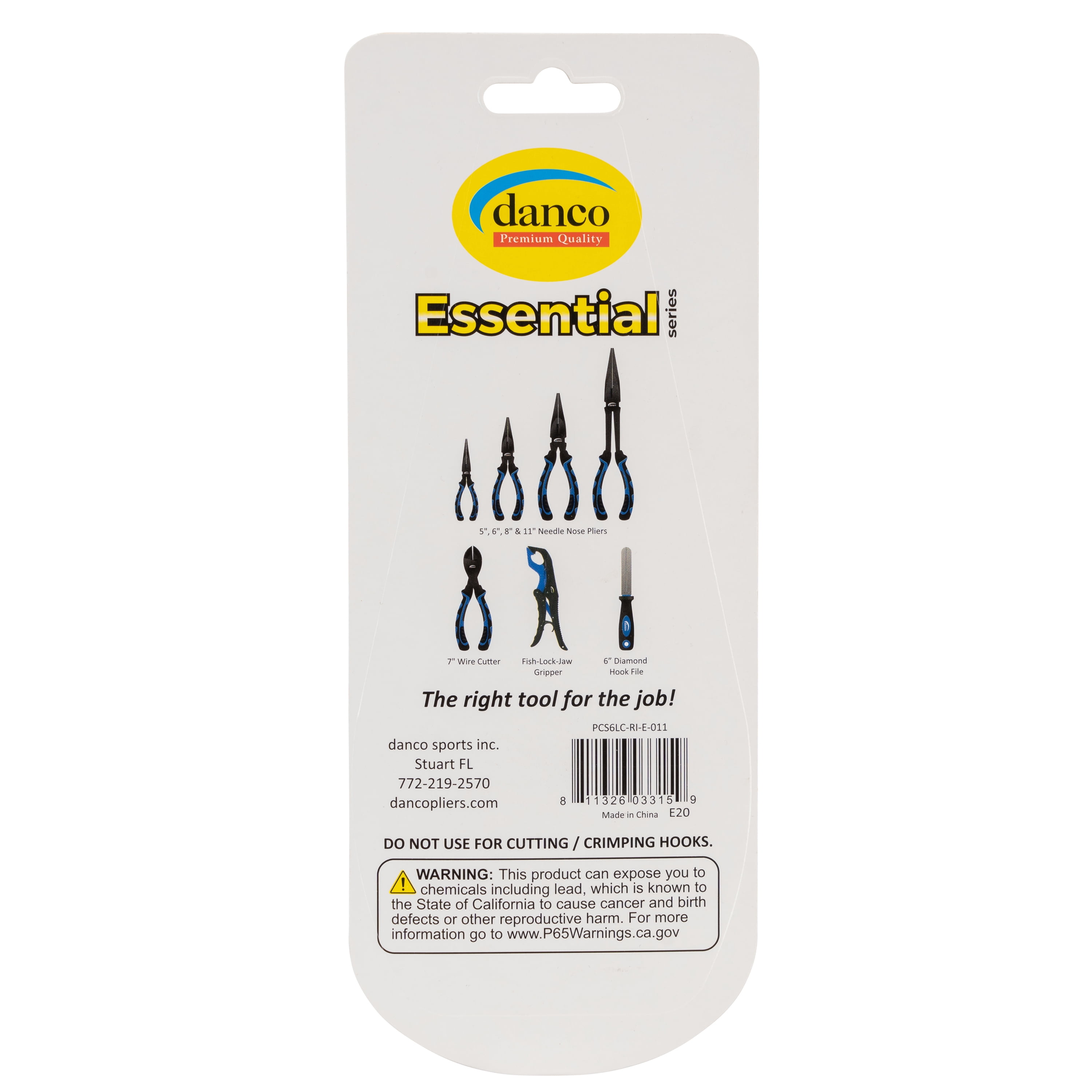 Danco Sports 6" Carbon Steel PTFE Coated Needle Nose Pliers