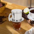 thumbnail image 3 of Vietnamese Coffee Filter, Stainless Steel Single Cup Drip Brewer Coffee Maker Pot (Wick), 3 of 4