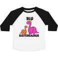 thumbnail image 3 of Inktastic Big Sistersaurus with Cute Sibling Dinosaurs Girls Toddler T-Shirt, 3 of 5