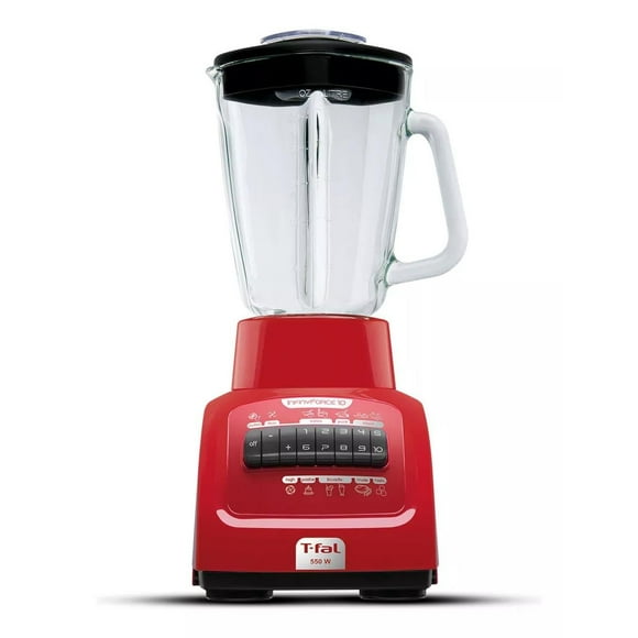 Licuadora MIMIK 10v Color Roja 1.25litros Vaso Vidrio 550w