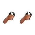 thumbnail image 1 of Greeniant Anillo protector de punta de dedo de Neries Protector de práctica portátil con cuerda de dibujo elástica antideslizante accesorios de marrón 2piezas Greeniant CBP183539, 1 of 6